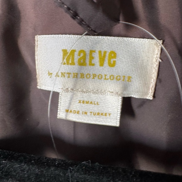 NWT Anthropologie Maeve Padded Cocoon Blazer Powder Cocoa Brown XS - Picture 11 of 16